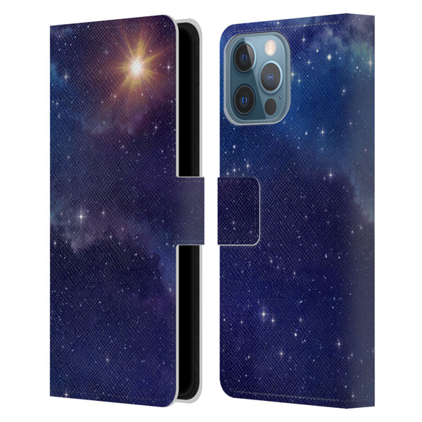 Cosmo18 Space 2 Shine Leather Book Wallet Case Cover For Apple iPhone 13 Pro Max