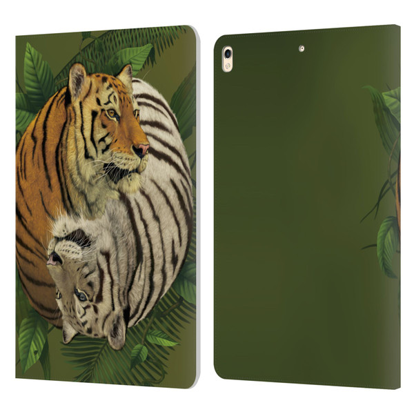 Vincent Hie Animals Tiger Yin Yang Leather Book Wallet Case Cover For Apple iPad Pro 10.5 (2017)