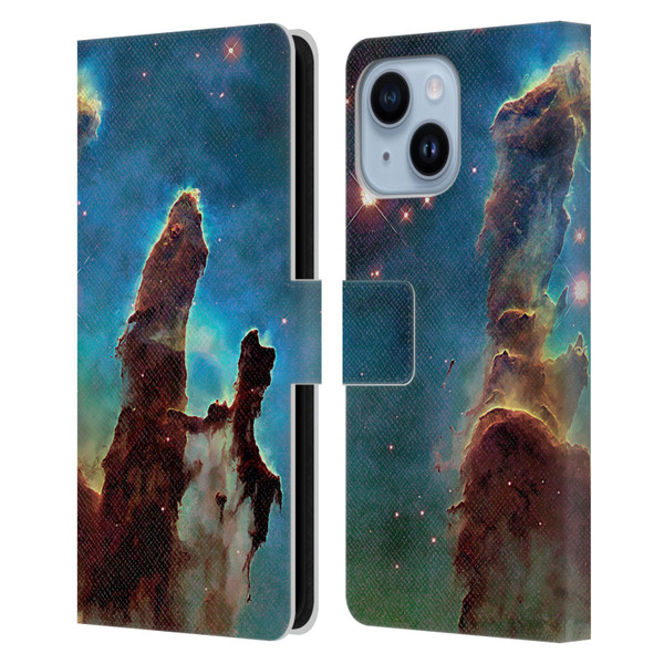 Cosmo18 Space 2 Nebula's Pillars Leather Book Wallet Case Cover For Apple iPhone 14 Plus