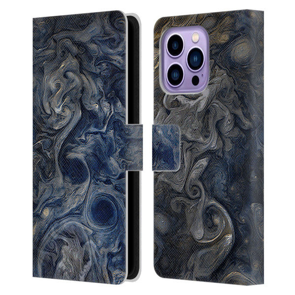 Cosmo18 Space 2 Blues Leather Book Wallet Case Cover For Apple iPhone 14 Pro Max