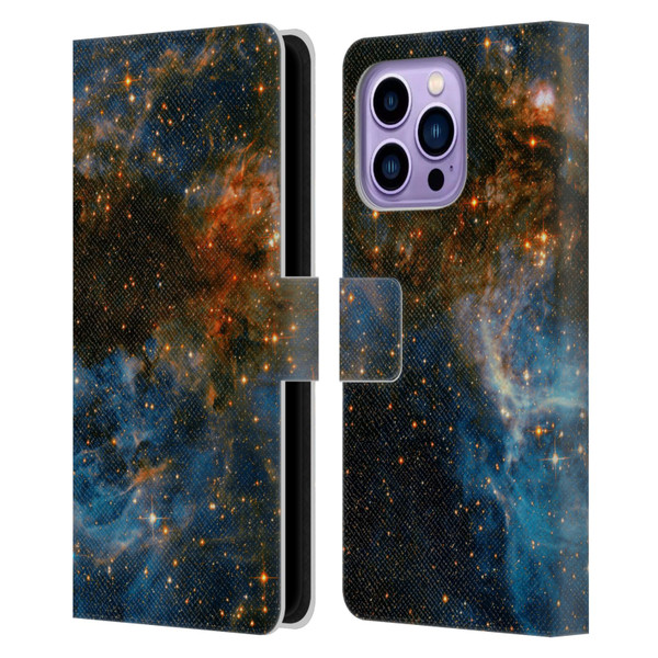 Cosmo18 Space 2 Galaxy Leather Book Wallet Case Cover For Apple iPhone 14 Pro Max