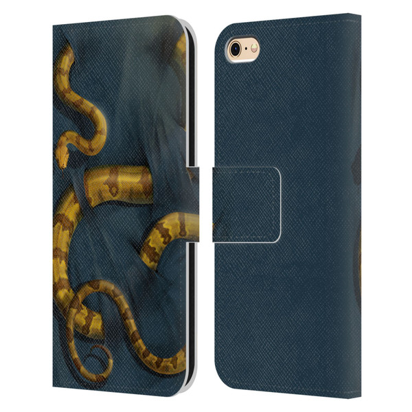 Vincent Hie Animals Snake Leather Book Wallet Case Cover For Apple iPhone 6 / iPhone 6s