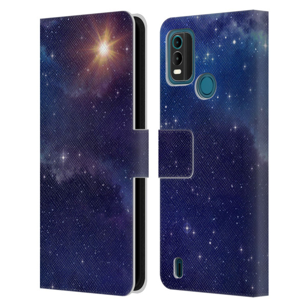 Cosmo18 Space 2 Shine Leather Book Wallet Case Cover For Nokia G11 Plus