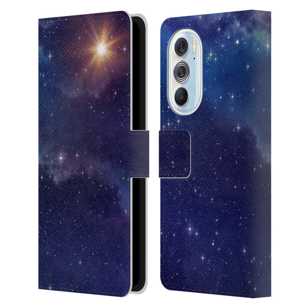 Cosmo18 Space 2 Shine Leather Book Wallet Case Cover For Motorola Edge X30