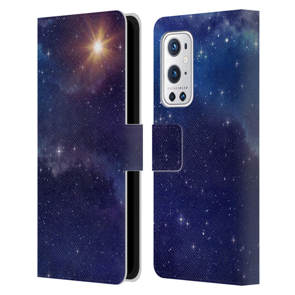 Cosmo18 Space 2 Shine Leather Book Wallet Case Cover For OnePlus 9 Pro