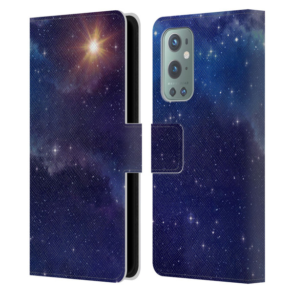 Cosmo18 Space 2 Shine Leather Book Wallet Case Cover For OnePlus 9