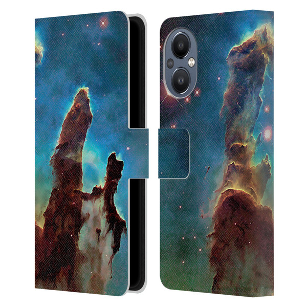 Cosmo18 Space 2 Nebula's Pillars Leather Book Wallet Case Cover For OnePlus Nord N20 5G