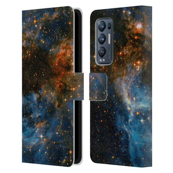 Cosmo18 Space 2 Galaxy Leather Book Wallet Case Cover For OPPO Find X3 Neo / Reno5 Pro+ 5G