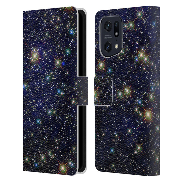 Cosmo18 Space 2 Standout Leather Book Wallet Case Cover For OPPO Find X5