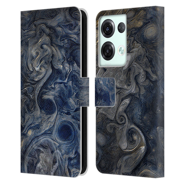 Cosmo18 Space 2 Blues Leather Book Wallet Case Cover For OPPO Reno8 Pro