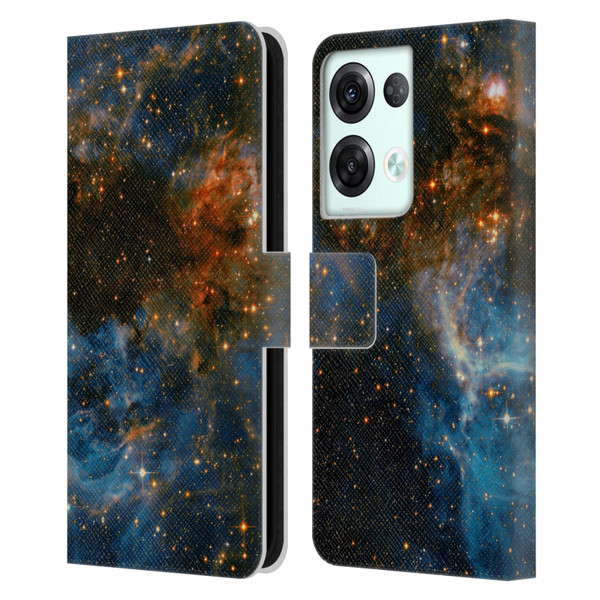 Cosmo18 Space 2 Galaxy Leather Book Wallet Case Cover For OPPO Reno8 Pro