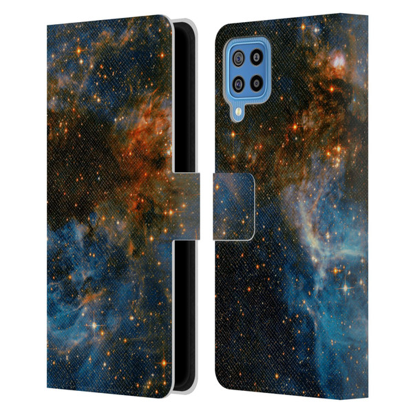 Cosmo18 Space 2 Galaxy Leather Book Wallet Case Cover For Samsung Galaxy F22 (2021)