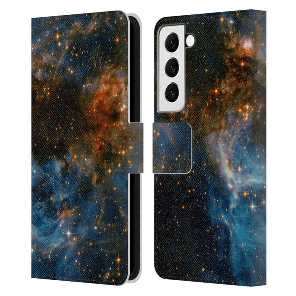 Cosmo18 Space 2 Galaxy Leather Book Wallet Case Cover For Samsung Galaxy S22 5G