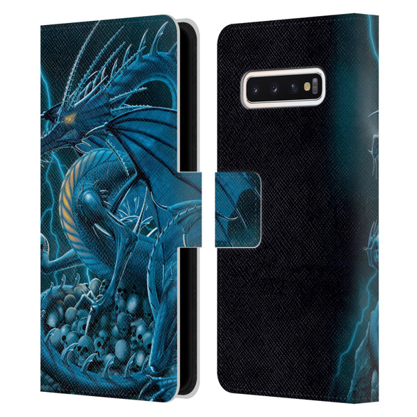 Vincent Hie Dragons 2 Abolisher Blue Leather Book Wallet Case Cover For Samsung Galaxy S10