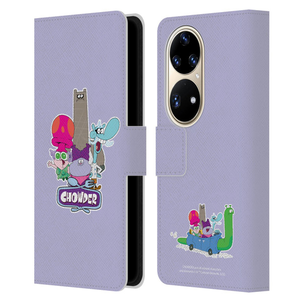 Chowder: Animated Series Graphics Character Art Leather Book Wallet Case Cover For Huawei P50 Pro