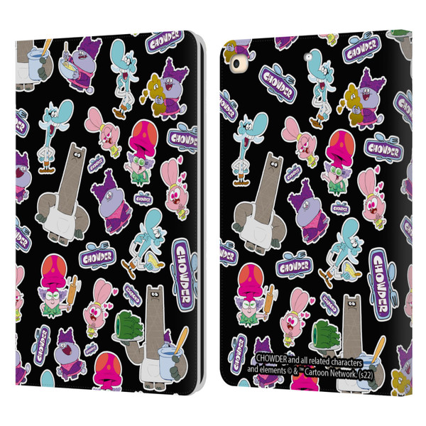 Chowder: Animated Series Graphics Pattern Leather Book Wallet Case Cover For Apple iPad 9.7 2017 / iPad 9.7 2018
