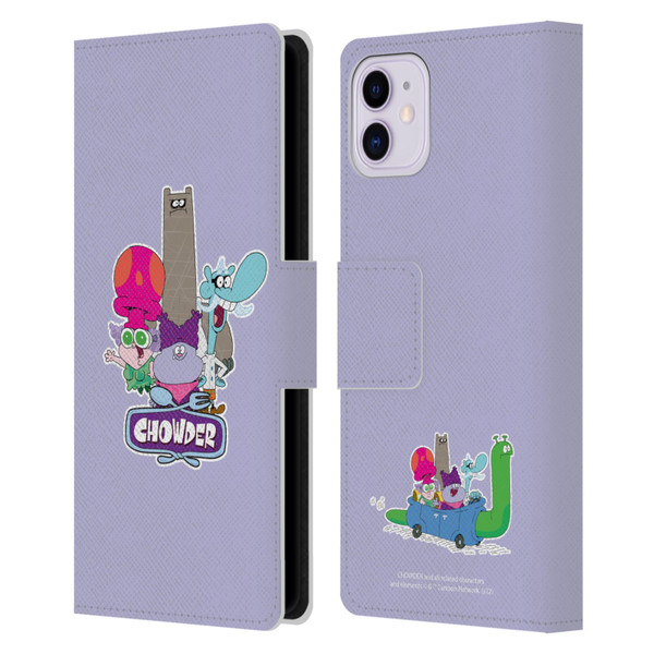 Chowder: Animated Series Graphics Character Art Leather Book Wallet Case Cover For Apple iPhone 11