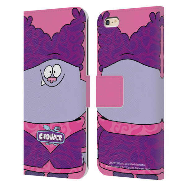Chowder: Animated Series Graphics Full Face Leather Book Wallet Case Cover For Apple iPhone 6 Plus / iPhone 6s Plus