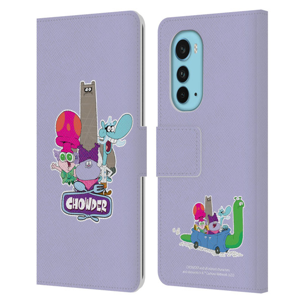 Chowder: Animated Series Graphics Character Art Leather Book Wallet Case Cover For Motorola Edge (2022)