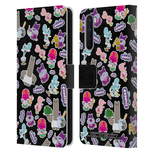 Chowder: Animated Series Graphics Pattern Leather Book Wallet Case Cover For OnePlus Nord 5G