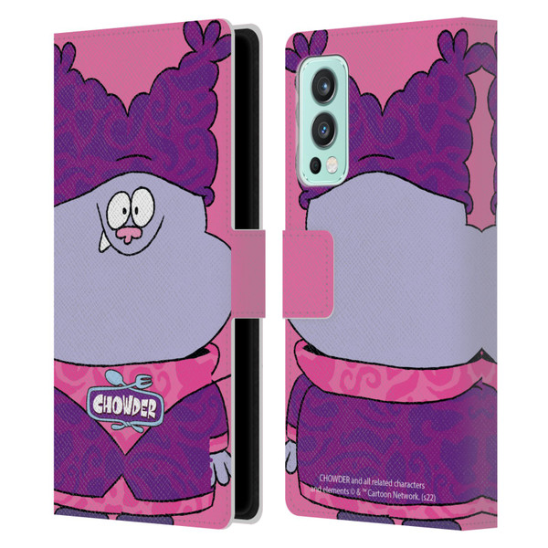 Chowder: Animated Series Graphics Full Face Leather Book Wallet Case Cover For OnePlus Nord 2 5G