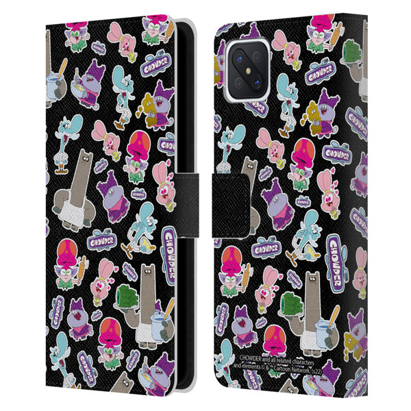 Chowder: Animated Series Graphics Pattern Leather Book Wallet Case Cover For OPPO Reno4 Z 5G