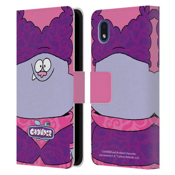 Chowder: Animated Series Graphics Full Face Leather Book Wallet Case Cover For Samsung Galaxy A01 Core (2020)