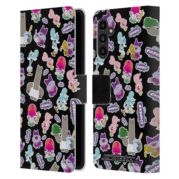 Chowder: Animated Series Graphics Pattern Leather Book Wallet Case Cover For Samsung Galaxy A13 5G (2021)