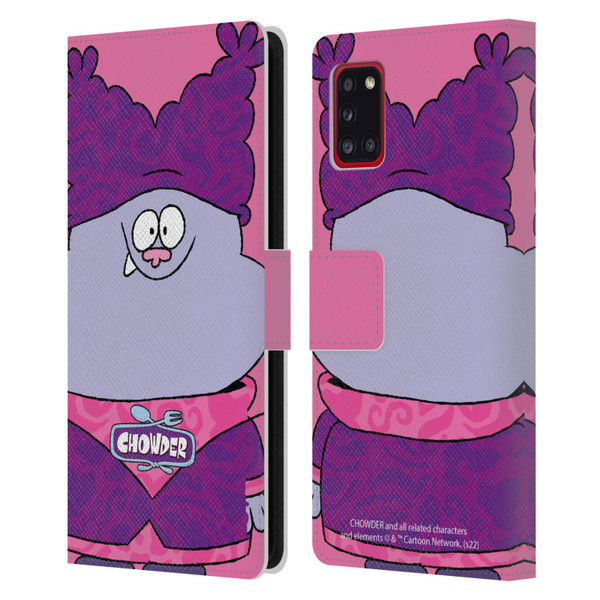 Chowder: Animated Series Graphics Full Face Leather Book Wallet Case Cover For Samsung Galaxy A31 (2020)