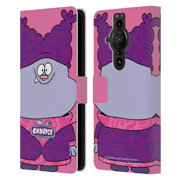 Chowder: Animated Series Graphics Full Face Leather Book Wallet Case Cover For Sony Xperia Pro-I