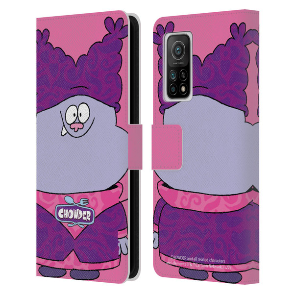 Chowder: Animated Series Graphics Full Face Leather Book Wallet Case Cover For Xiaomi Mi 10T 5G