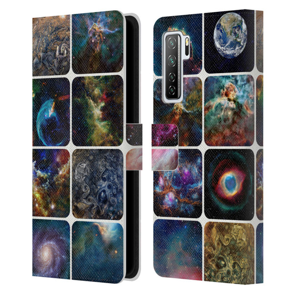 Cosmo18 Space The Amazing Universe Leather Book Wallet Case Cover For Huawei Nova 7 SE/P40 Lite 5G