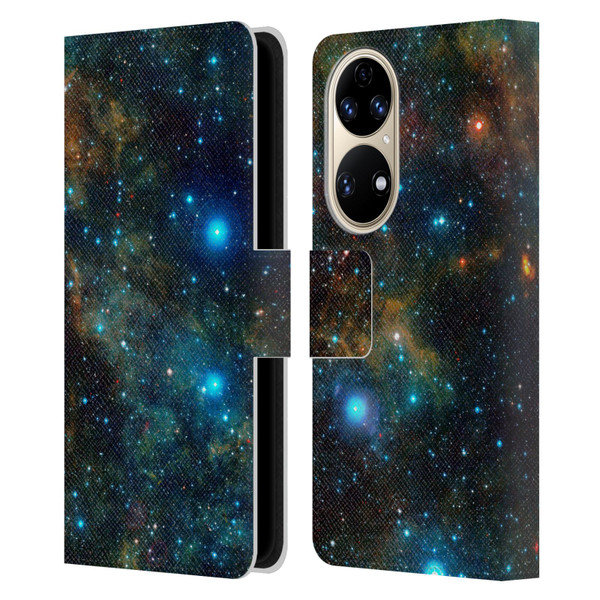 Cosmo18 Space Star Formation Leather Book Wallet Case Cover For Huawei P50