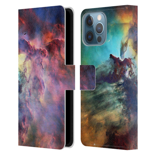 Cosmo18 Space Lagoon Nebula Leather Book Wallet Case Cover For Apple iPhone 13 Pro Max