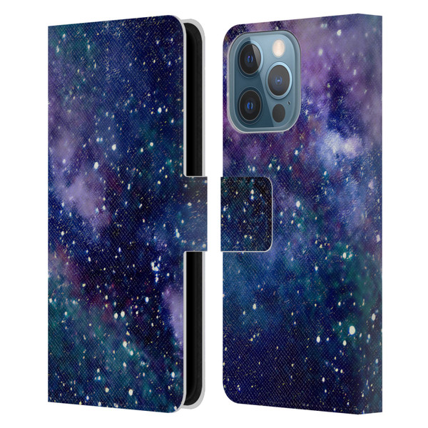 Cosmo18 Space Milky Way Leather Book Wallet Case Cover For Apple iPhone 13 Pro