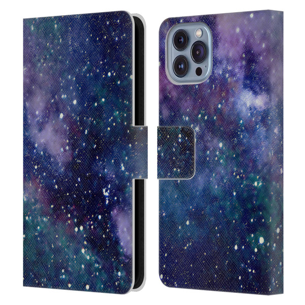 Cosmo18 Space Milky Way Leather Book Wallet Case Cover For Apple iPhone 14