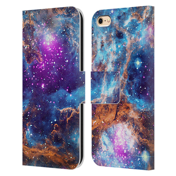 Cosmo18 Space Lobster Nebula Leather Book Wallet Case Cover For Apple iPhone 6 / iPhone 6s