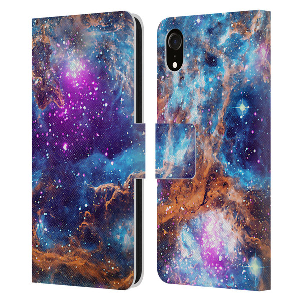 Cosmo18 Space Lobster Nebula Leather Book Wallet Case Cover For Apple iPhone XR