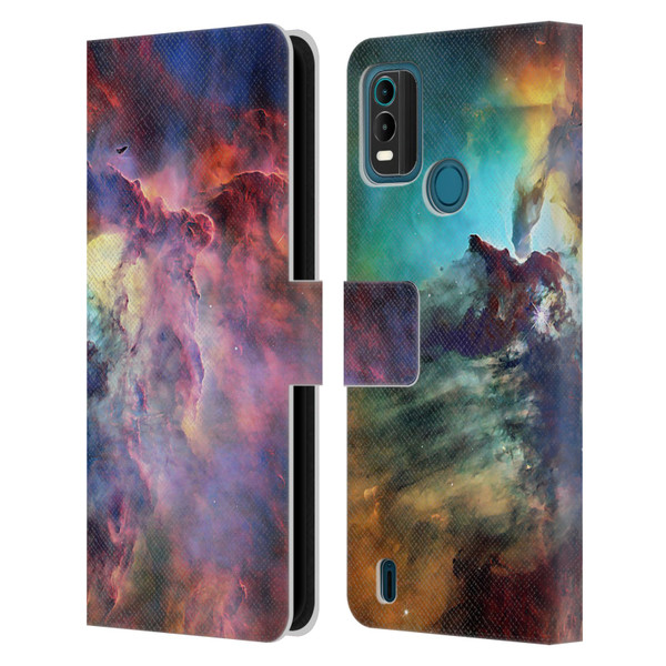 Cosmo18 Space Lagoon Nebula Leather Book Wallet Case Cover For Nokia G11 Plus