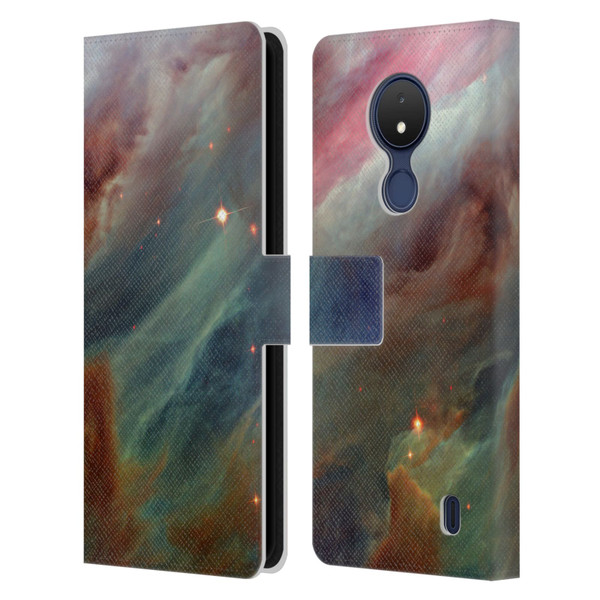 Cosmo18 Space Orion Gas Clouds Leather Book Wallet Case Cover For Nokia C21