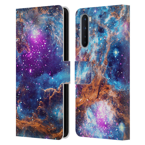 Cosmo18 Space Lobster Nebula Leather Book Wallet Case Cover For OnePlus Nord 5G