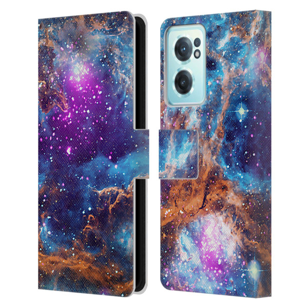 Cosmo18 Space Lobster Nebula Leather Book Wallet Case Cover For OnePlus Nord CE 2 5G