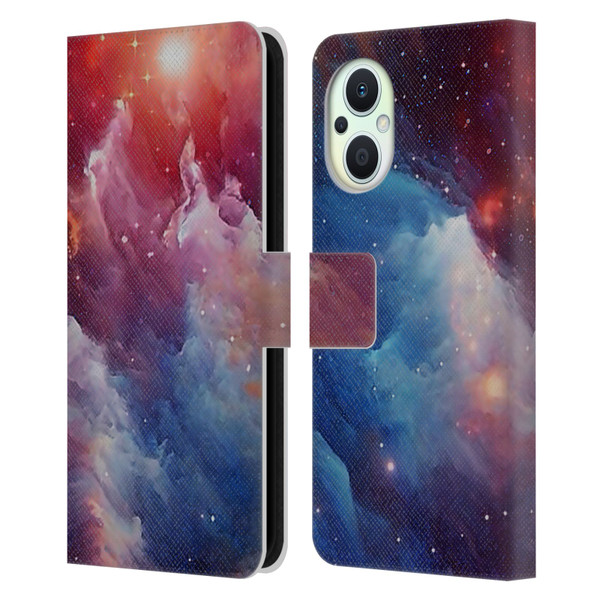Cosmo18 Space Mysterious Space Leather Book Wallet Case Cover For OPPO Reno8 Lite
