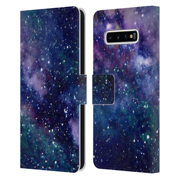 Cosmo18 Space Milky Way Leather Book Wallet Case Cover For Samsung Galaxy S10+ / S10 Plus