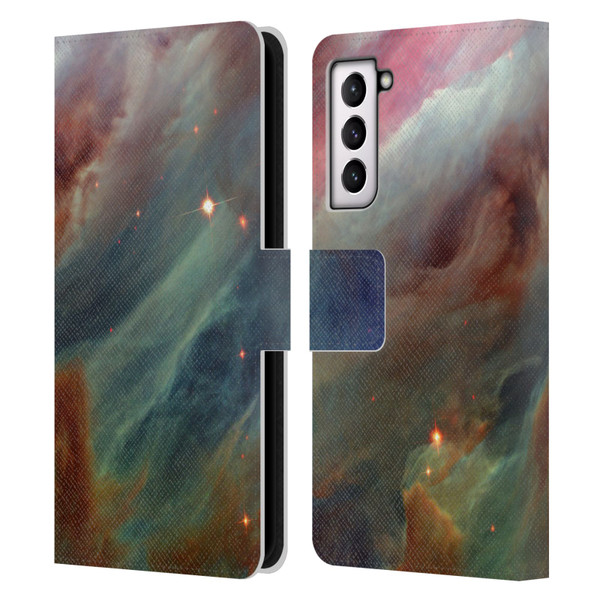 Cosmo18 Space Orion Gas Clouds Leather Book Wallet Case Cover For Samsung Galaxy S21 5G