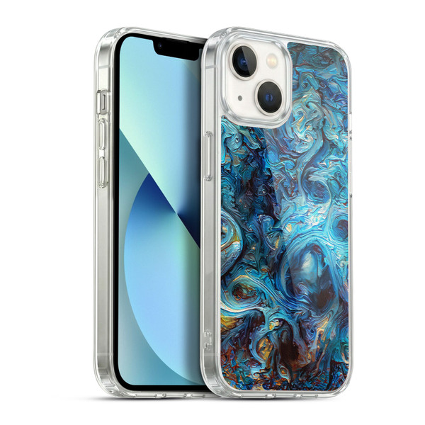 Cosmo18 Jupiter Fantasy Blue Soft Gel Case for Apple iPhone 13