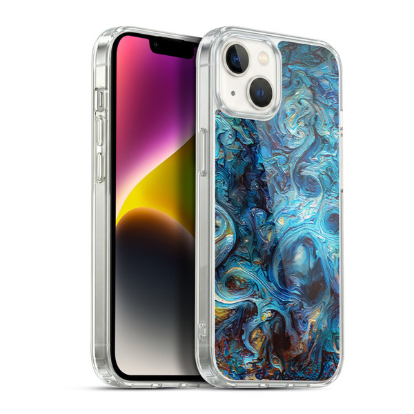 Cosmo18 Jupiter Fantasy Blue Soft Gel Case for Apple iPhone 14 Plus & MagSafe