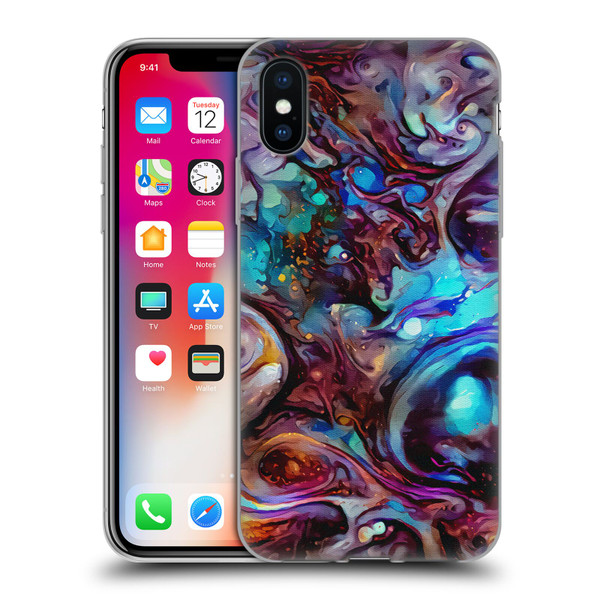 Cosmo18 Jupiter Fantasy Indigo Soft Gel Case for Apple iPhone X / iPhone XS