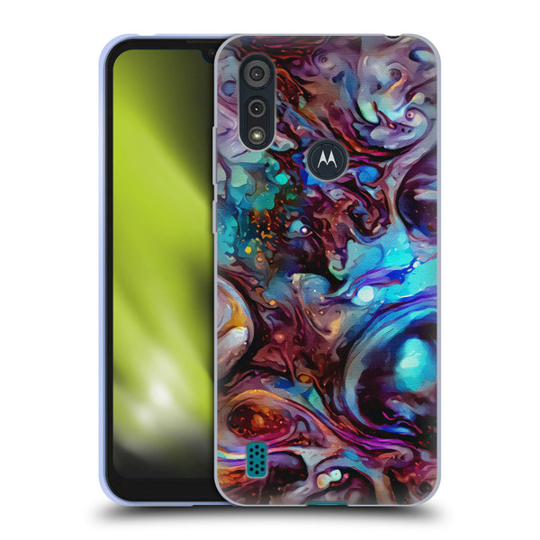 Cosmo18 Jupiter Fantasy Indigo Soft Gel Case for Motorola Moto E6s (2020)