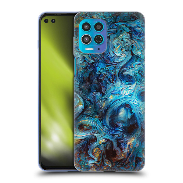Cosmo18 Jupiter Fantasy Blue Soft Gel Case for Motorola Moto G100